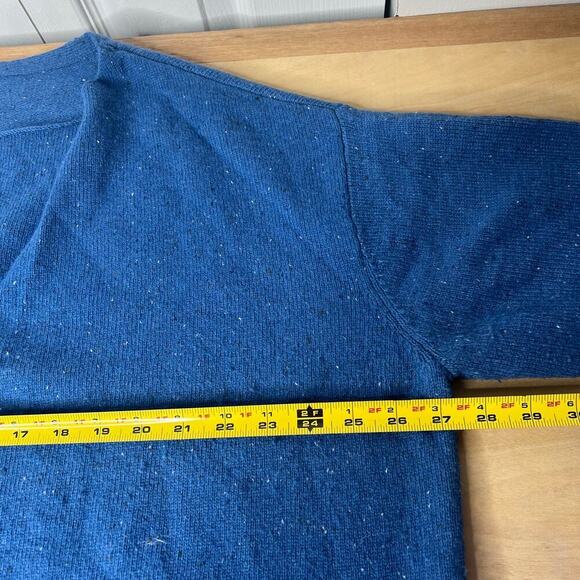 PureJill Blue Coatigan Cardigan Pocket Sweater Sz Medium Wool Blend Oversized - Picture 8 of 8